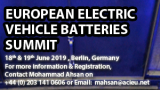 European Electric Vehicle Batteries Summit 2019