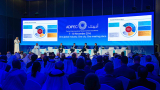 Oil and gas professionals discuss the industry at ADIPEC 2017