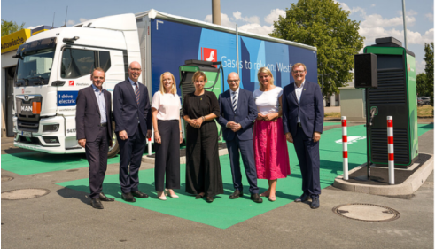 Westfalen opens first truck charging site in Steinfurt